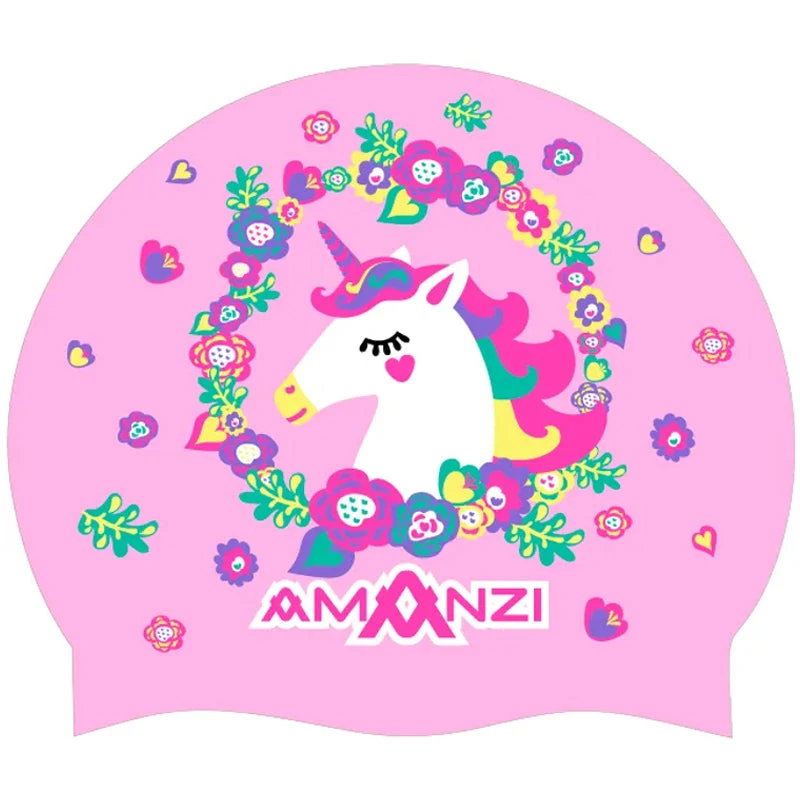 Amanzi - Blushing Unicorn Swim Cap 1 Amanzi - Blushing Unicorn Swim Cap
