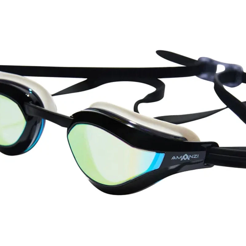 Amanzi - Dominate Prismatic Mirror Goggles - Black/White 2 Amanzi - Dominate Prismatic Mirror Goggles - Black/White - Image 2