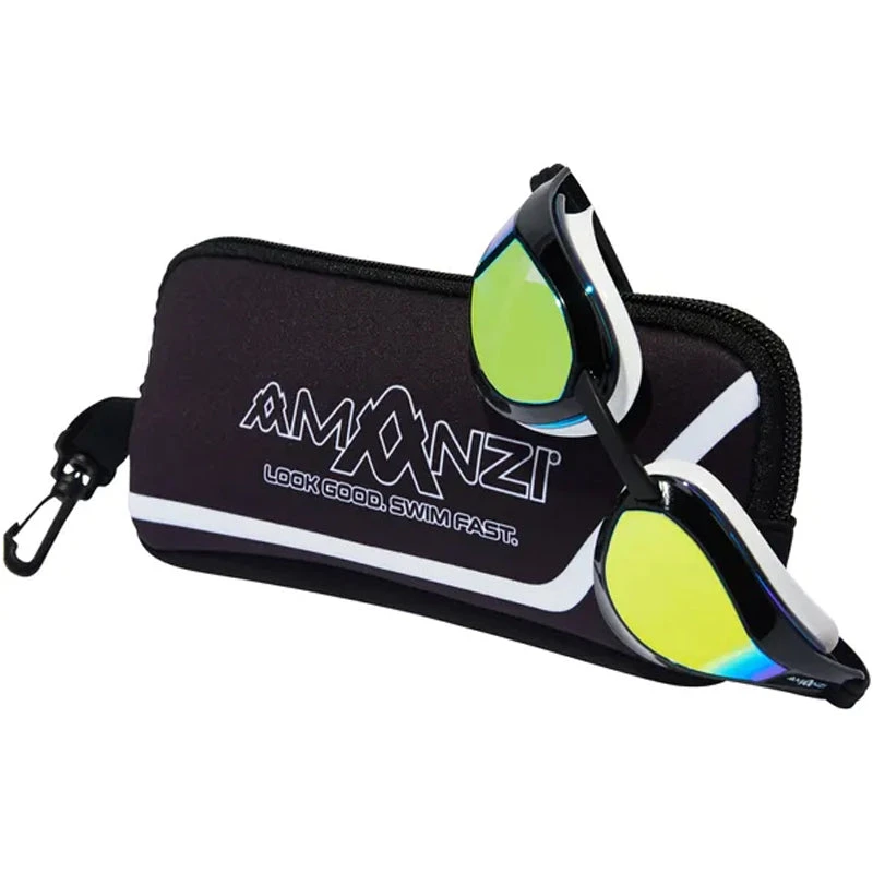 Amanzi - Dominate Prismatic Mirror Goggles - Black/White 7 Amanzi - Dominate Prismatic Mirror Goggles - Black/White - Image 7