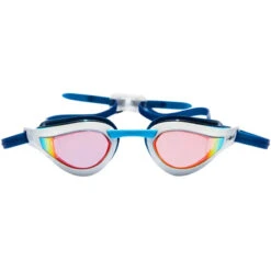 Amanzi - Dominate Sunset Mirror Goggles - White/Indigo -Swim Wave Shop amanzi dominate sunset mirror goggles white indigo 5