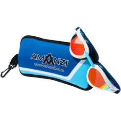 Amanzi - Dominate Sunset Mirror Goggles - White/Indigo -Swim Wave Shop amanzi dominate sunset mirror goggles white indigo 6