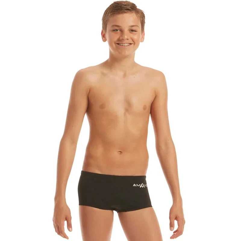Amanzi - Jet Black Boys Trunks 2 Amanzi - Jet Black Boys Trunks - Image 2