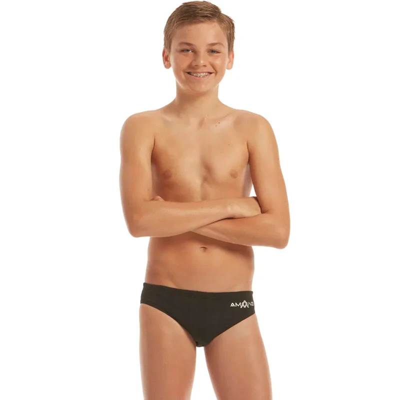 Amanzi - Jet Black Boys Briefs 1 Amanzi - Jet Black Boys Briefs