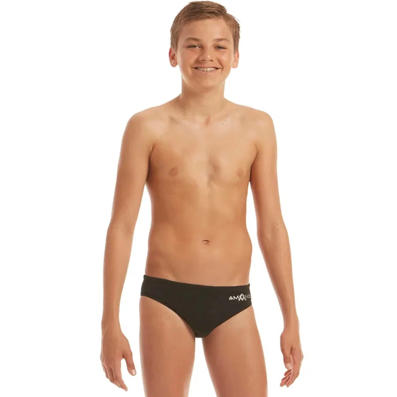 Amanzi - Jet Black Boys Briefs 2 Amanzi - Jet Black Boys Briefs - Image 2