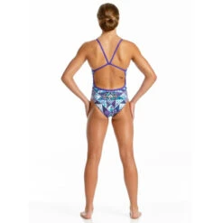 Amanzi - Purple Plaid Girls One Piece Swimsuit -Swim Wave Shop amanzi purple plaid girls one piece swimsuit 5