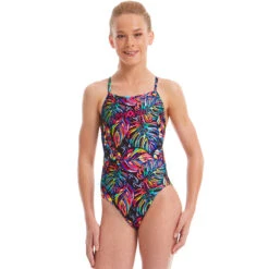 Amanzi - Tropical Twilight Girls Pro Back One Piece